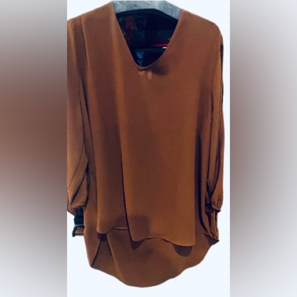 Brown Tunic, Light Weight Fabric.